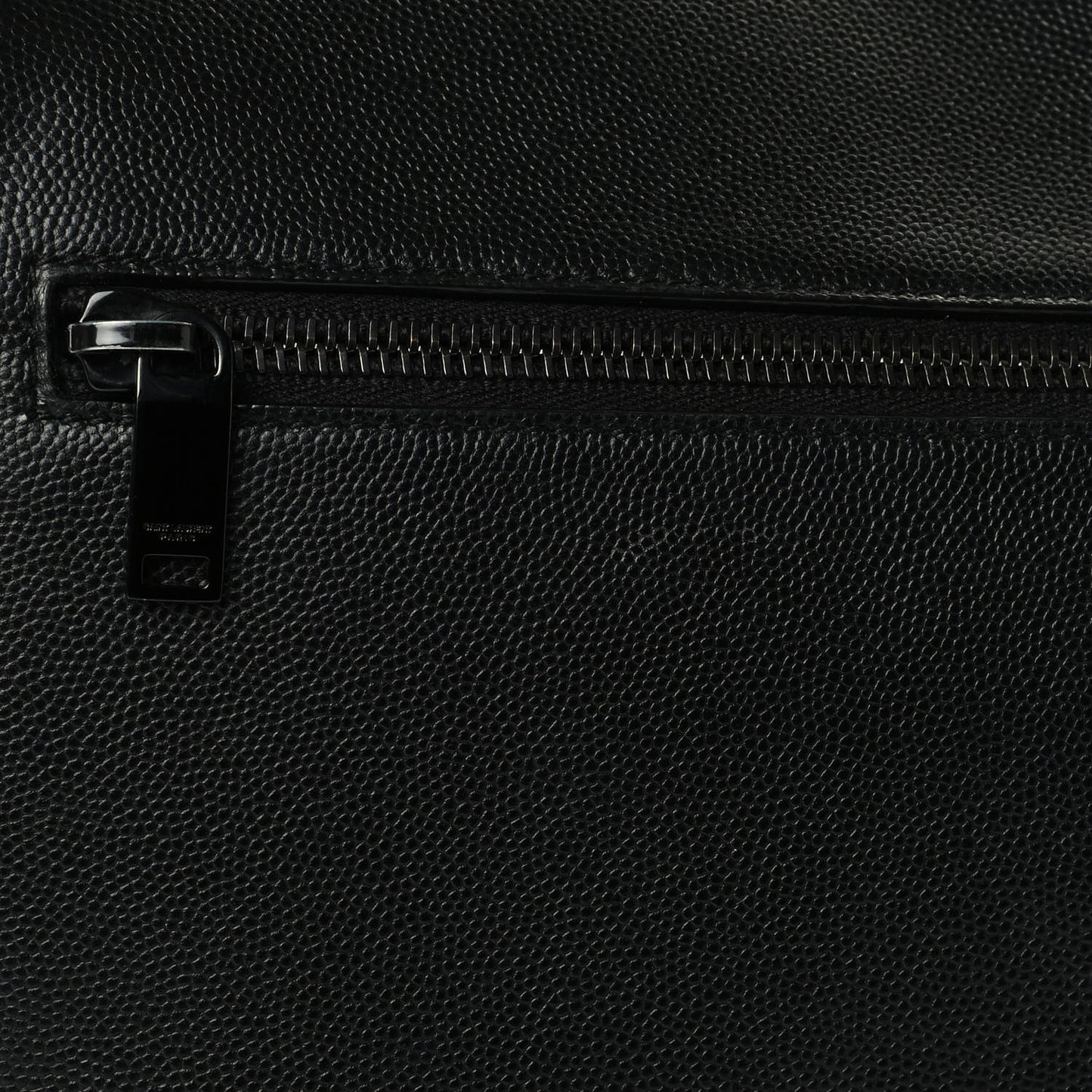 Grain De Poudre Medium West Hollywood Monogram Fold-Over Black