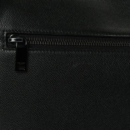 Saint Laurent Grain De Poudre Medium West Hollywood Monogram Fold-Over Black 4 of 7