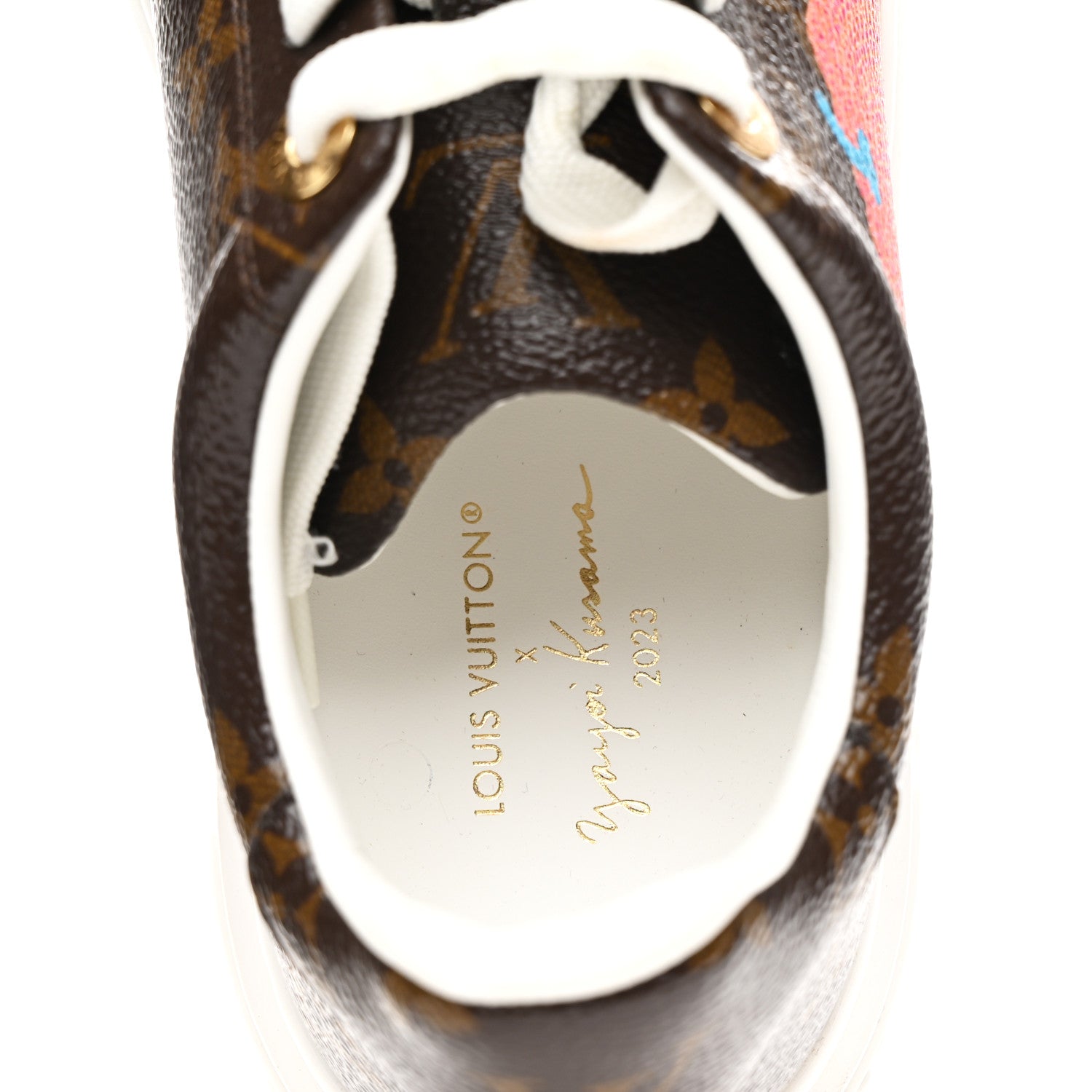 Louis Vuitton LV X YK Monogram Pumpkin Time Out Sneakers 37 9 of 10