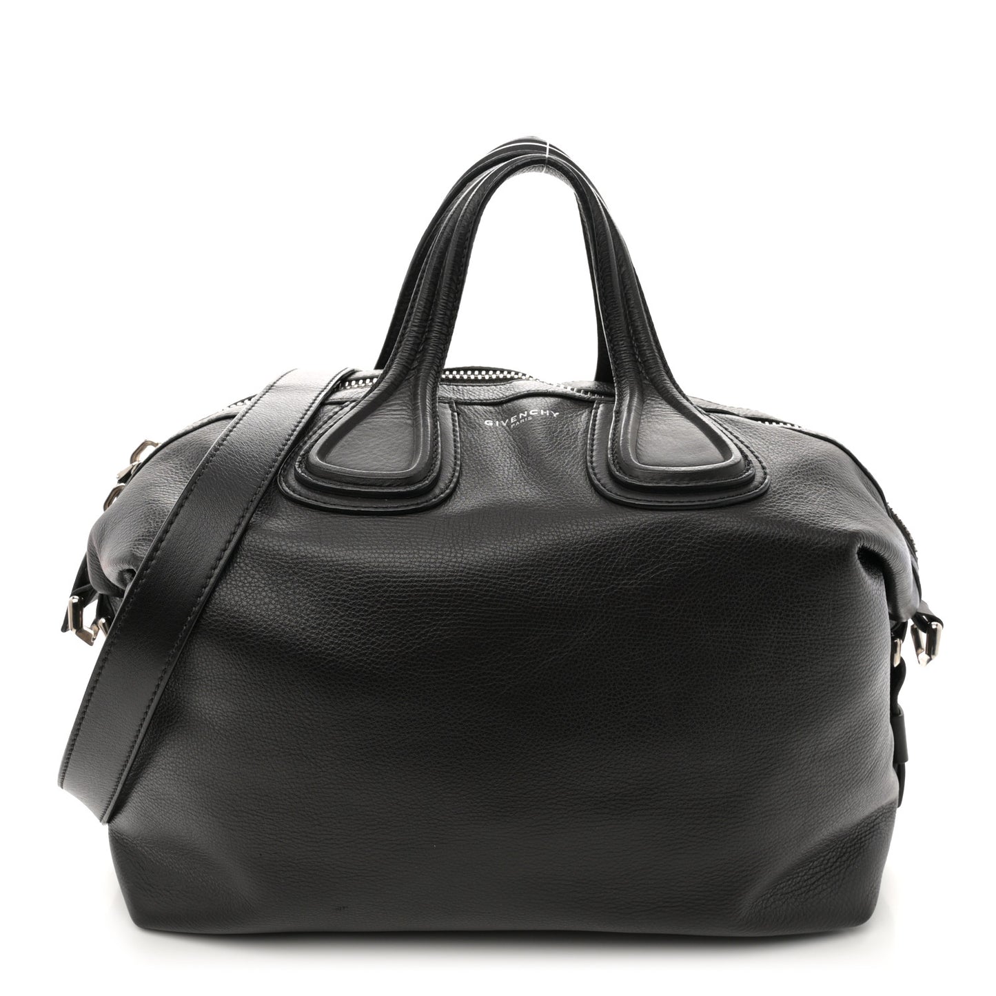 Waxy Grained Calfskin Medium Nightingale Black