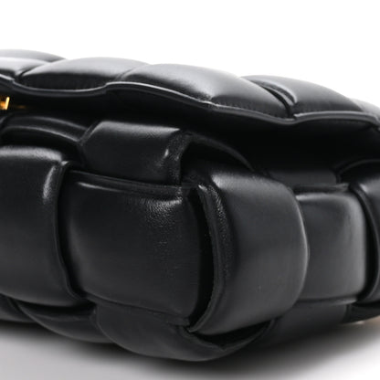 Bottega Veneta Lambskin Maxi Intreccio Padded Chain Cassette Crossbody Bag Black 8 of 8