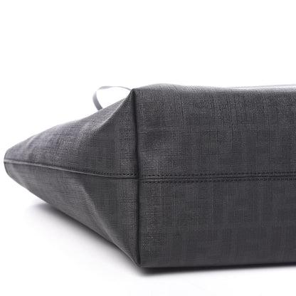 Fendi Zucca Spalmati Small Roll Tote Black 7 of 9