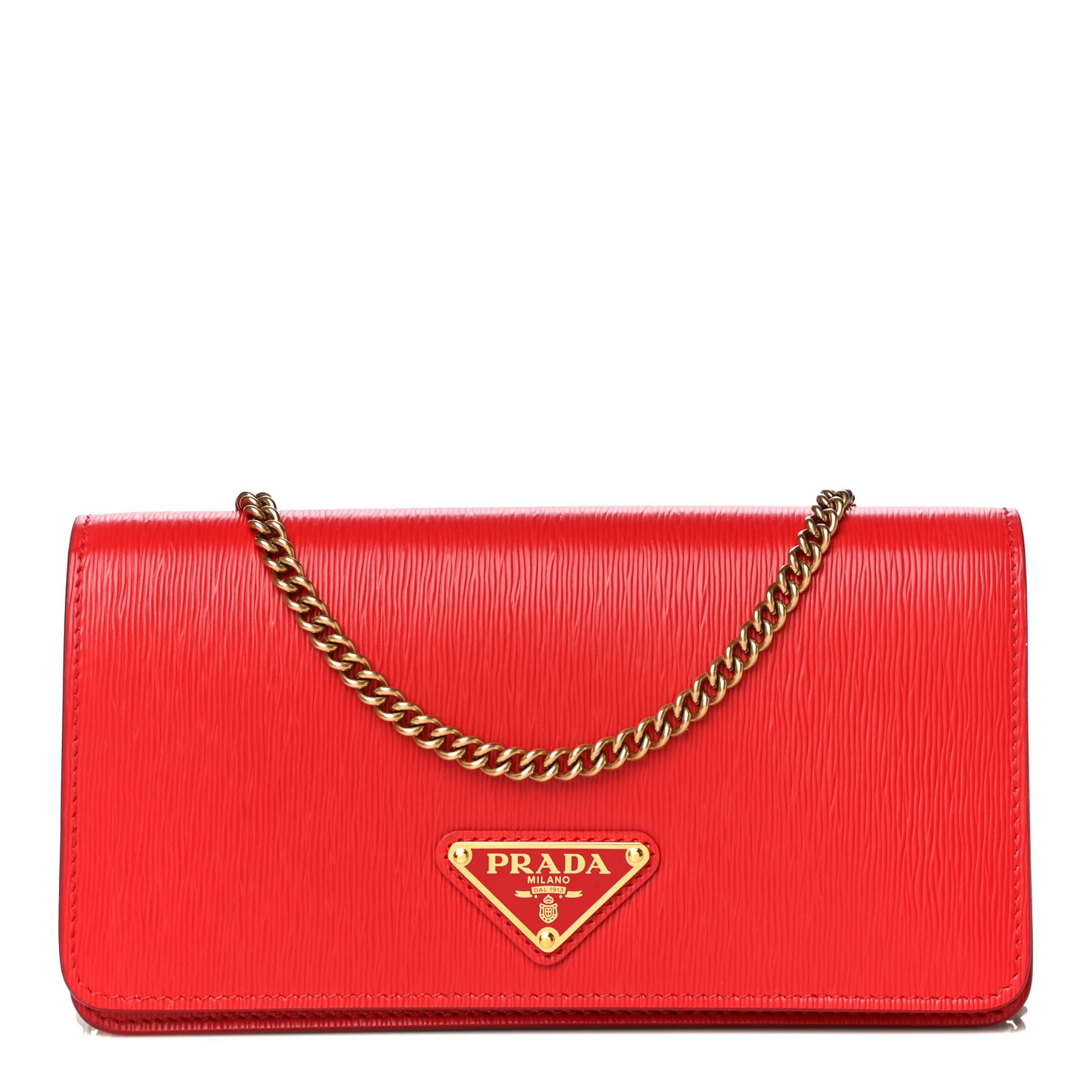 Vitello Move Triangle Logo Mini Crossbody Bag Lacca