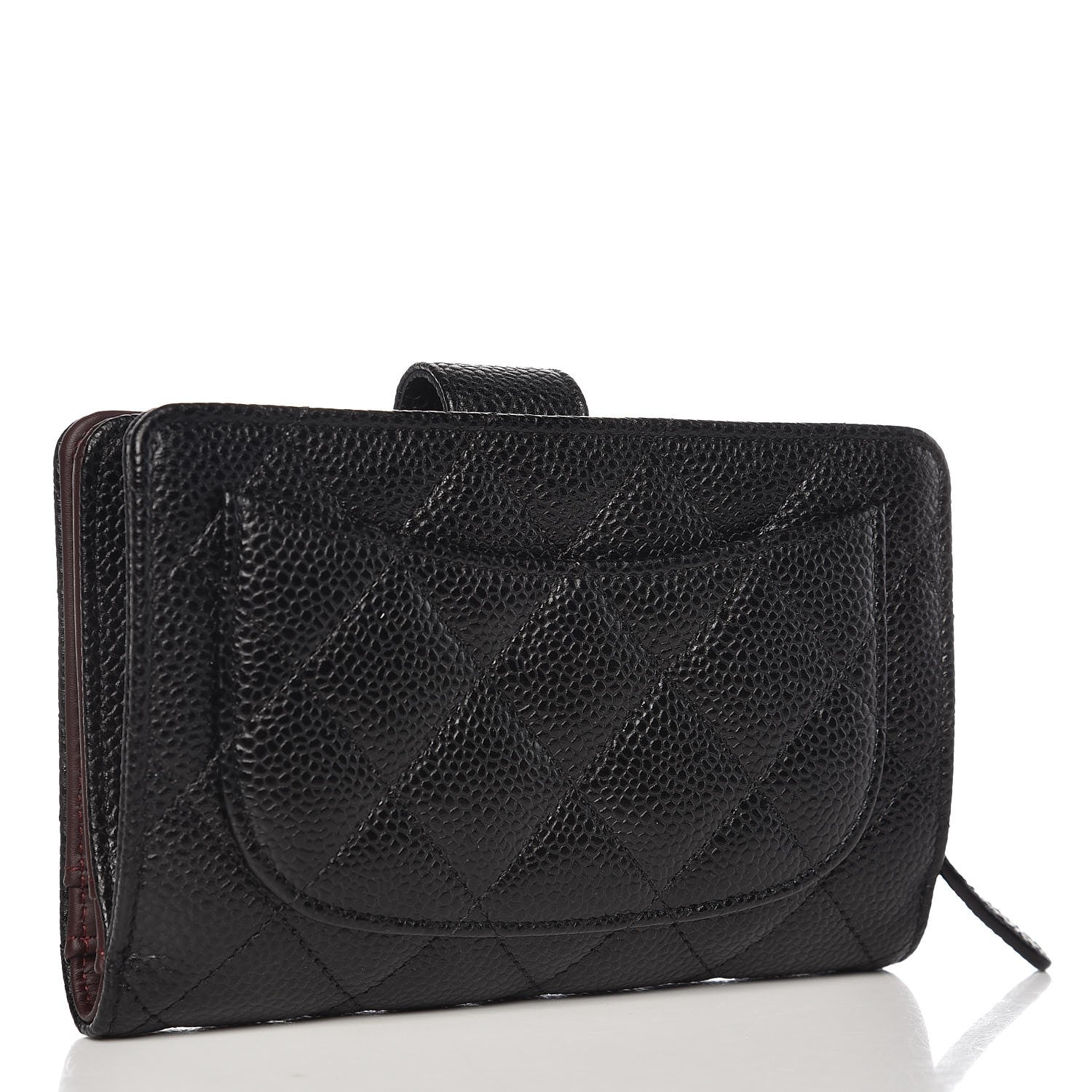 Chanel Caviar Quilted Zipped Pocket Wallet Black 3 of 8