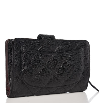 Chanel Caviar Quilted Zipped Pocket Wallet Black 3 of 8