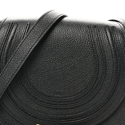 Chloe Grained Calfskin Small Marcie Saddle Bag Black 7 of 9