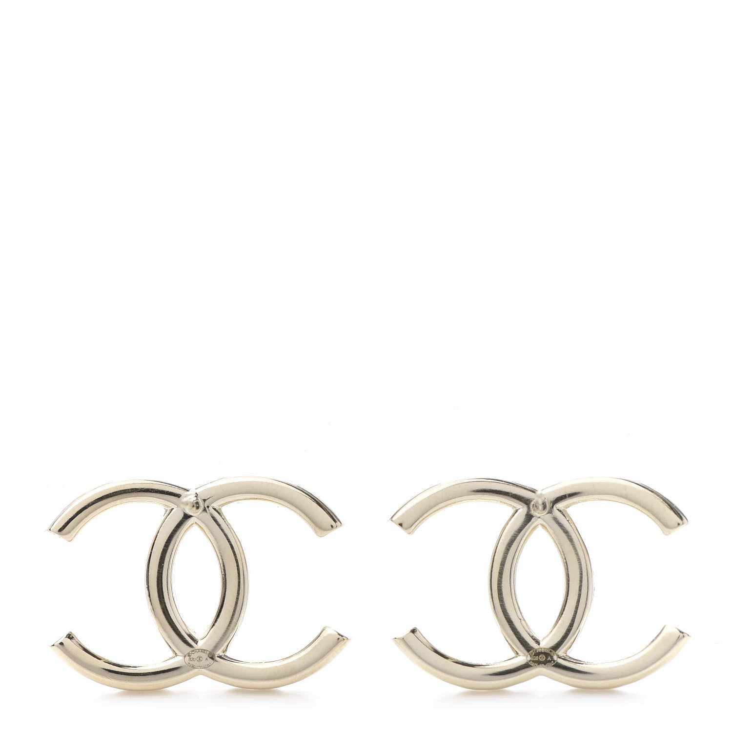 Chanel Baguette Crystal High Society CC Earrings Gold 4 of 5