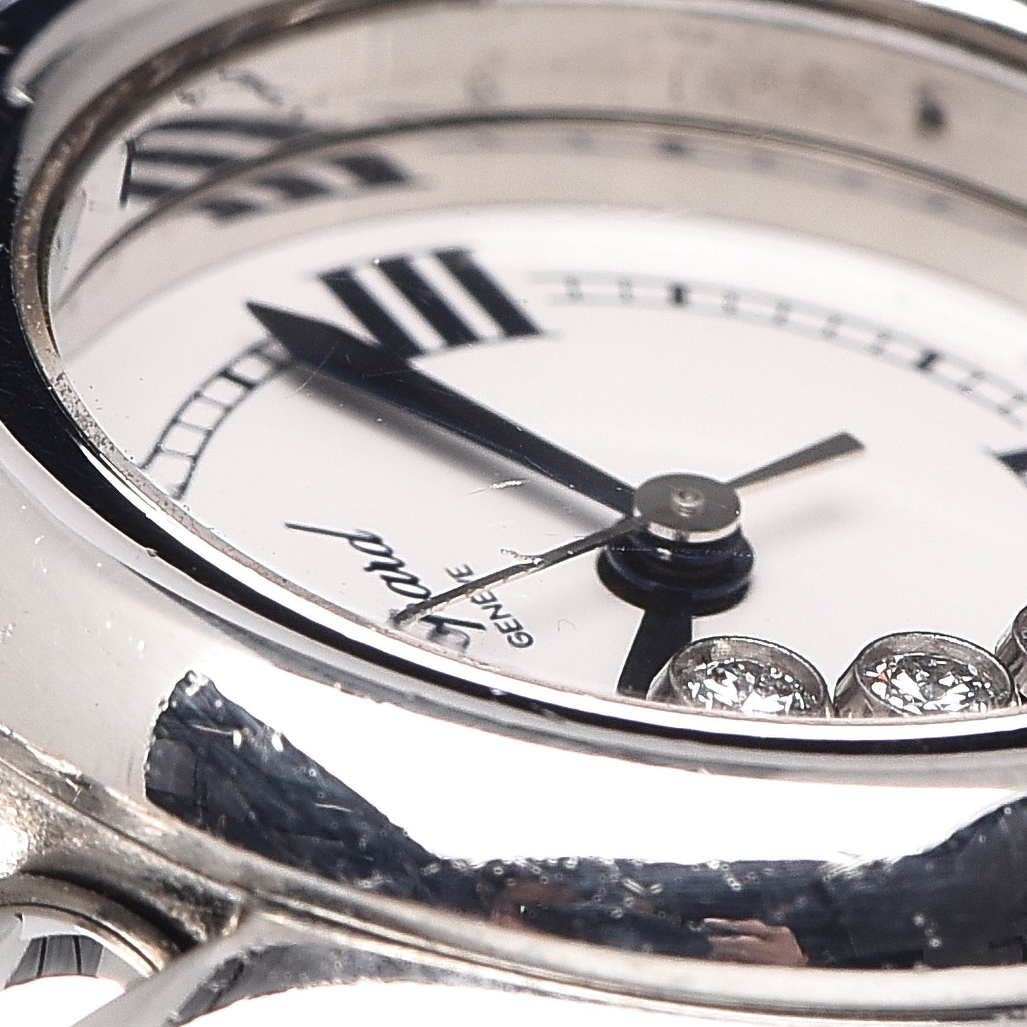 Stainless Steel 5 Diamond 26mm Happy Sport Quartz Watch