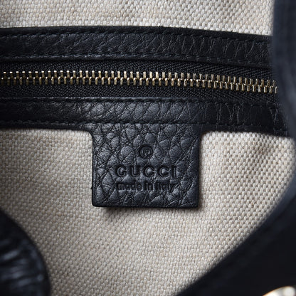 Gucci Pebbled Calfskin Large Soho Chain Shoulder Bag Black 6 of 11
