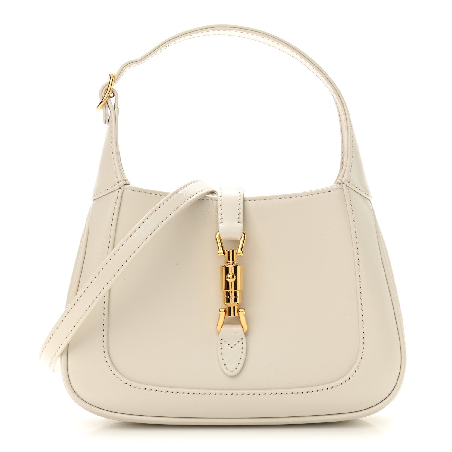 Gucci Boarded Dyana Lux Calfskin Mini Jackie 1961 Hobo Mystic White 1 of 11