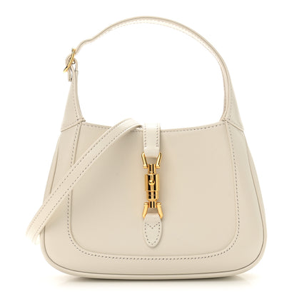 Gucci Boarded Dyana Lux Calfskin Mini Jackie 1961 Hobo Mystic White 1 of 11