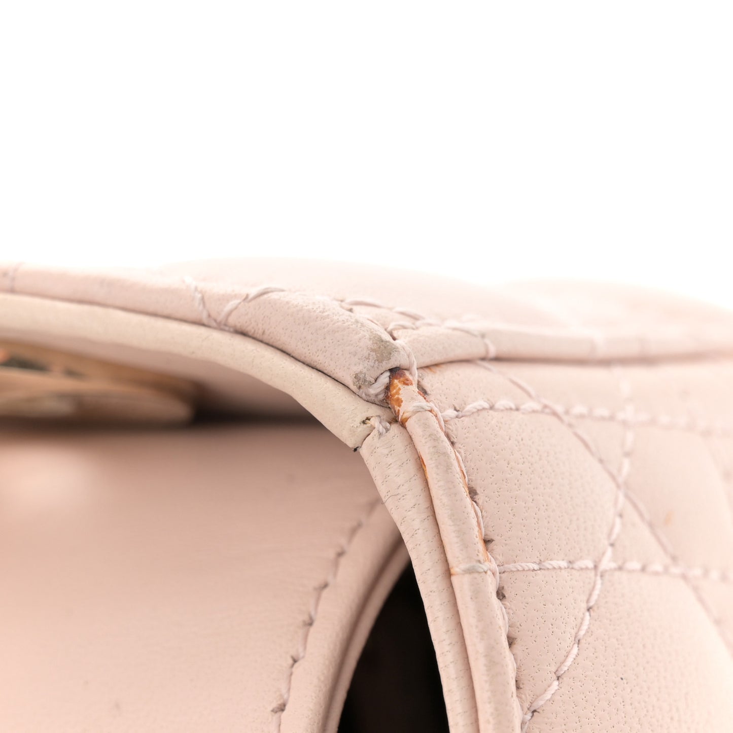Lambskin Cannage Small Lucky Badges My Lady Dior Light Pink