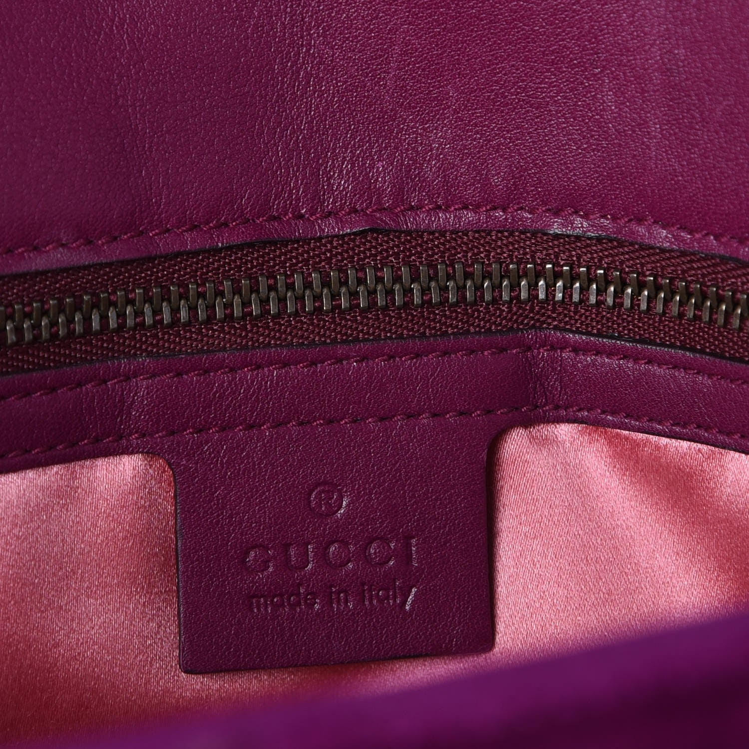 Gucci Velvet Matelasse Loved Embroidered Medium GG Marmont Shoulder Bag Fuchsia Violet Cyclamen 8 of 13