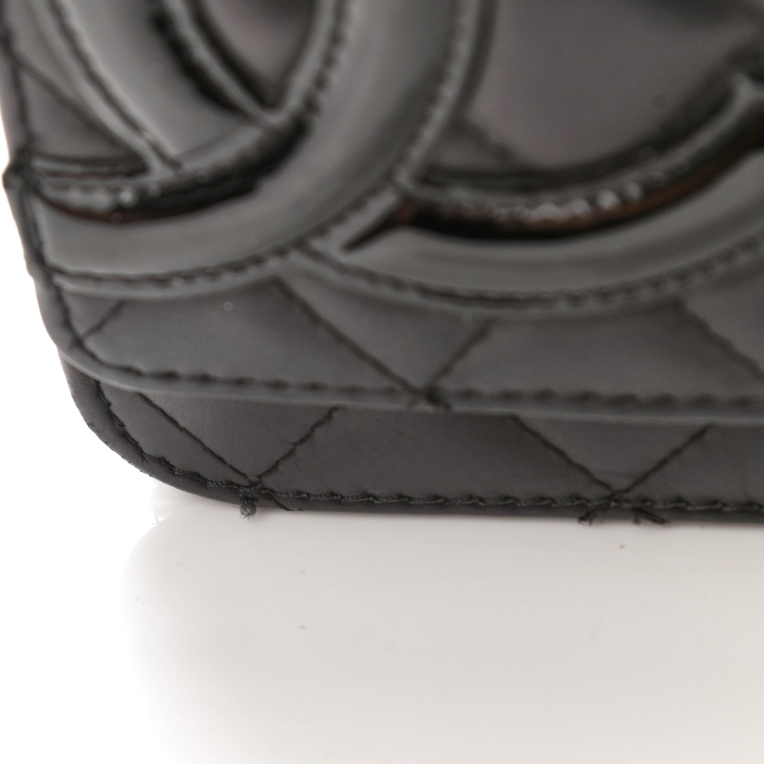 Chanel Calfskin Quilted Cambon Wallet On Chain WOC Black 13 of 14