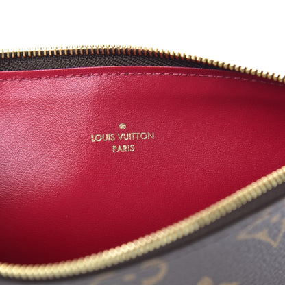 Louis Vuitton Monogram Felicie Chain Wallet Zippered Insert Fuchsia 6 of 6