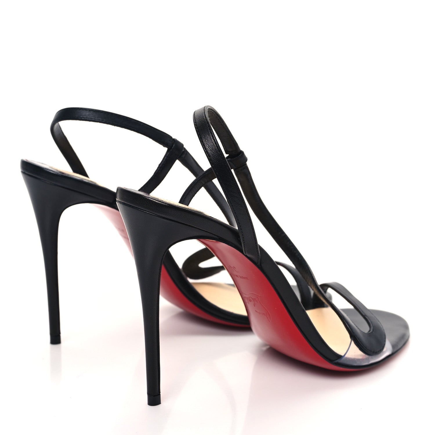 Christian Louboutin Nappa Rosalie 100 Sandals 38.5 Black 4 of 8