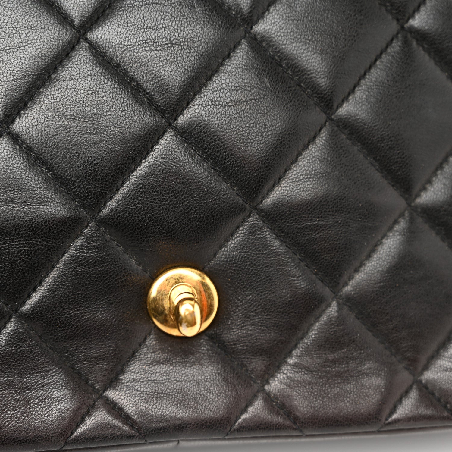 Chanel Lambskin Quilted Medium Single Flap Black 12 of 14