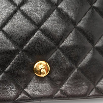 Chanel Lambskin Quilted Medium Single Flap Black 12 of 14