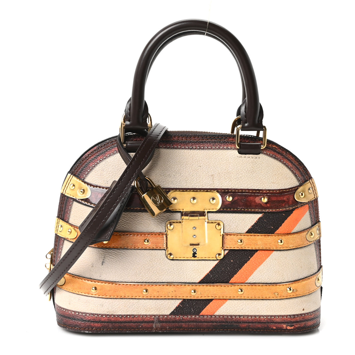 Louis Vuitton Transformed Canvas Time Trunk Alma BB Beige 1 of 9
