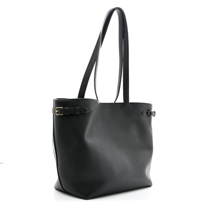 Celine Grained Calfskin Triomphe Medium Cabas Anais Black 3 of 11