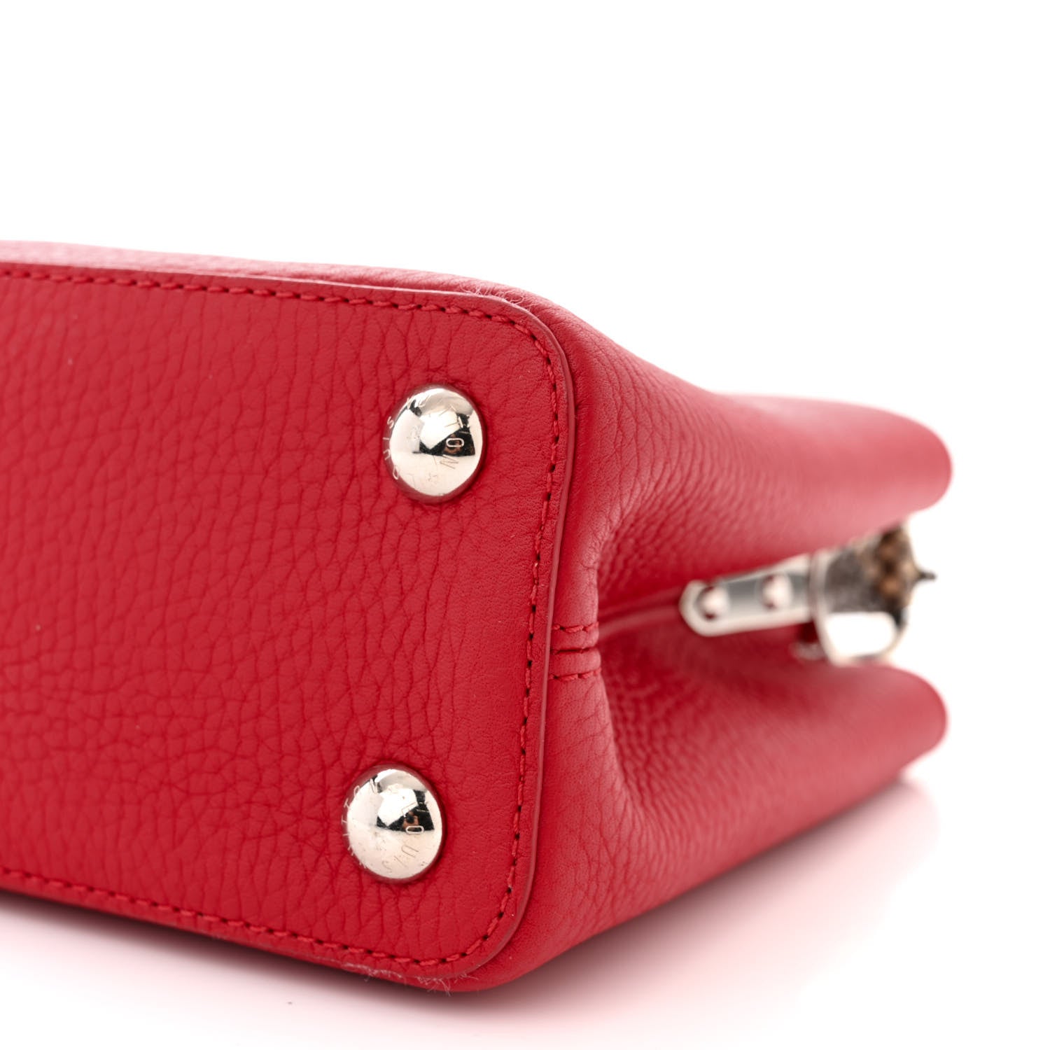 Louis Vuitton Taurillon Snakeskin Capucines BB Rubis 9 of 11