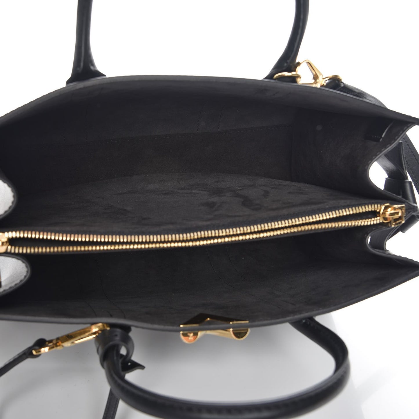 Monogram Cuir Plume Very Tote MM Black