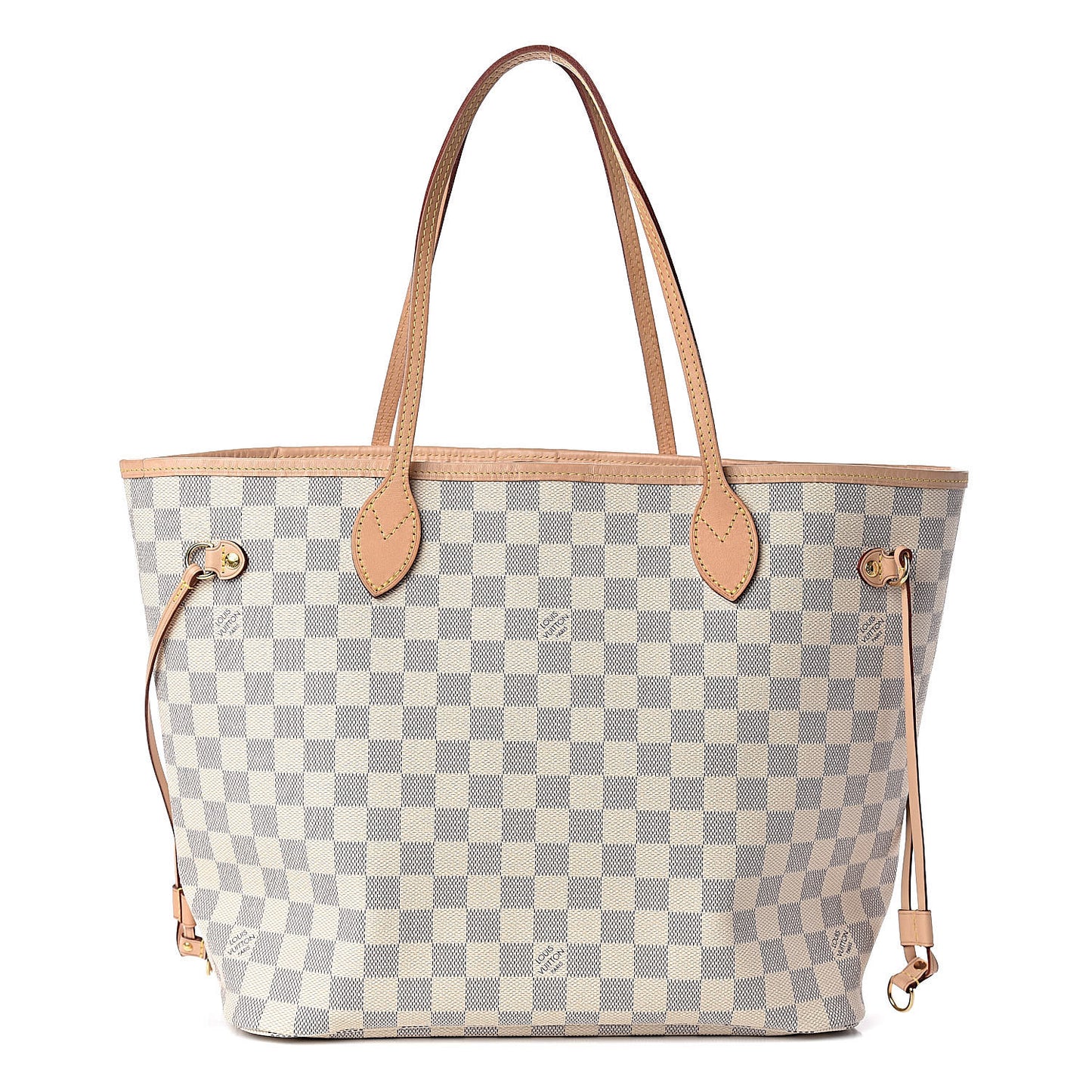 Damier Azur Neo Neverfull MM Rose Ballerine