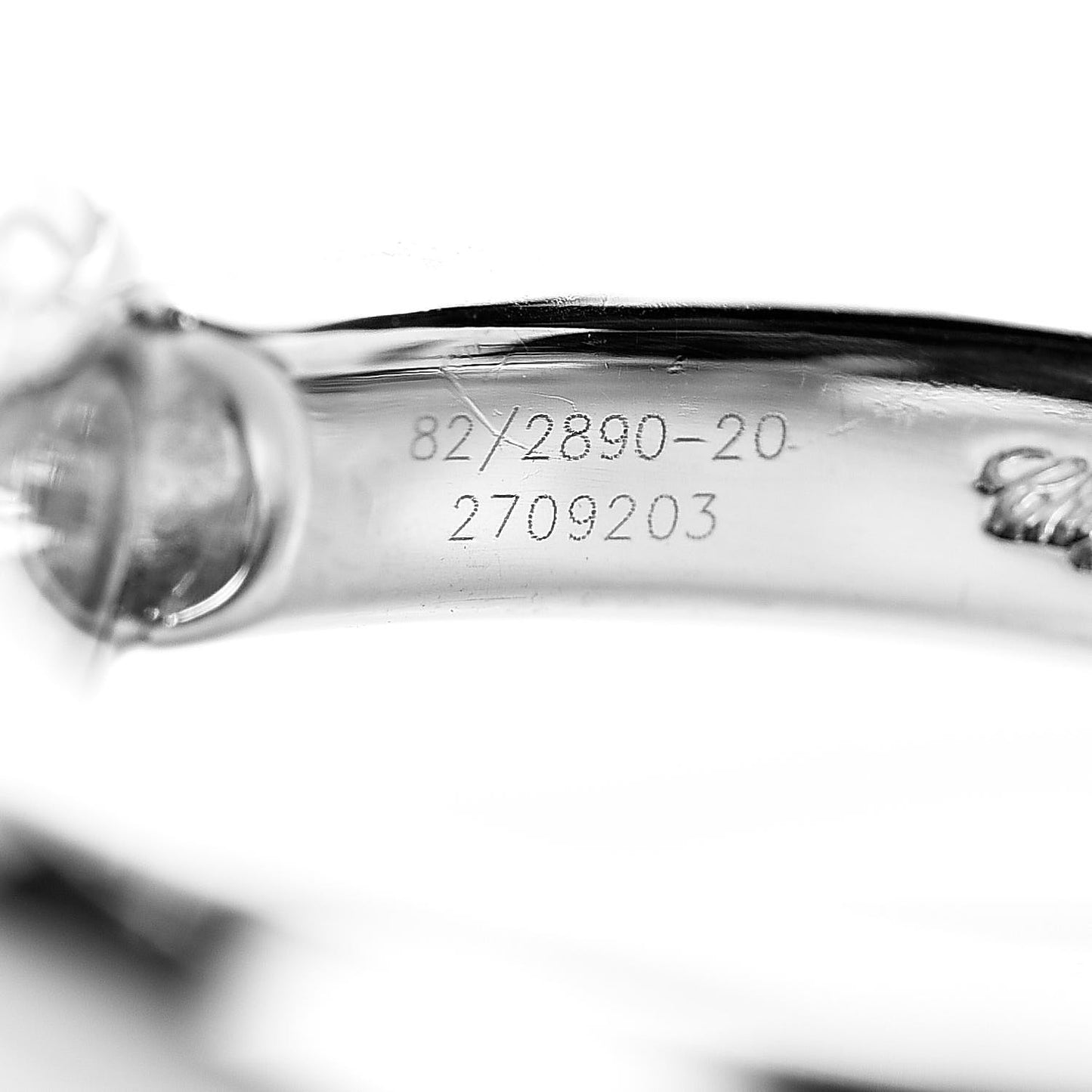 18K White Gold Diamond Happy Diamonds Heart Ring 50 5.25