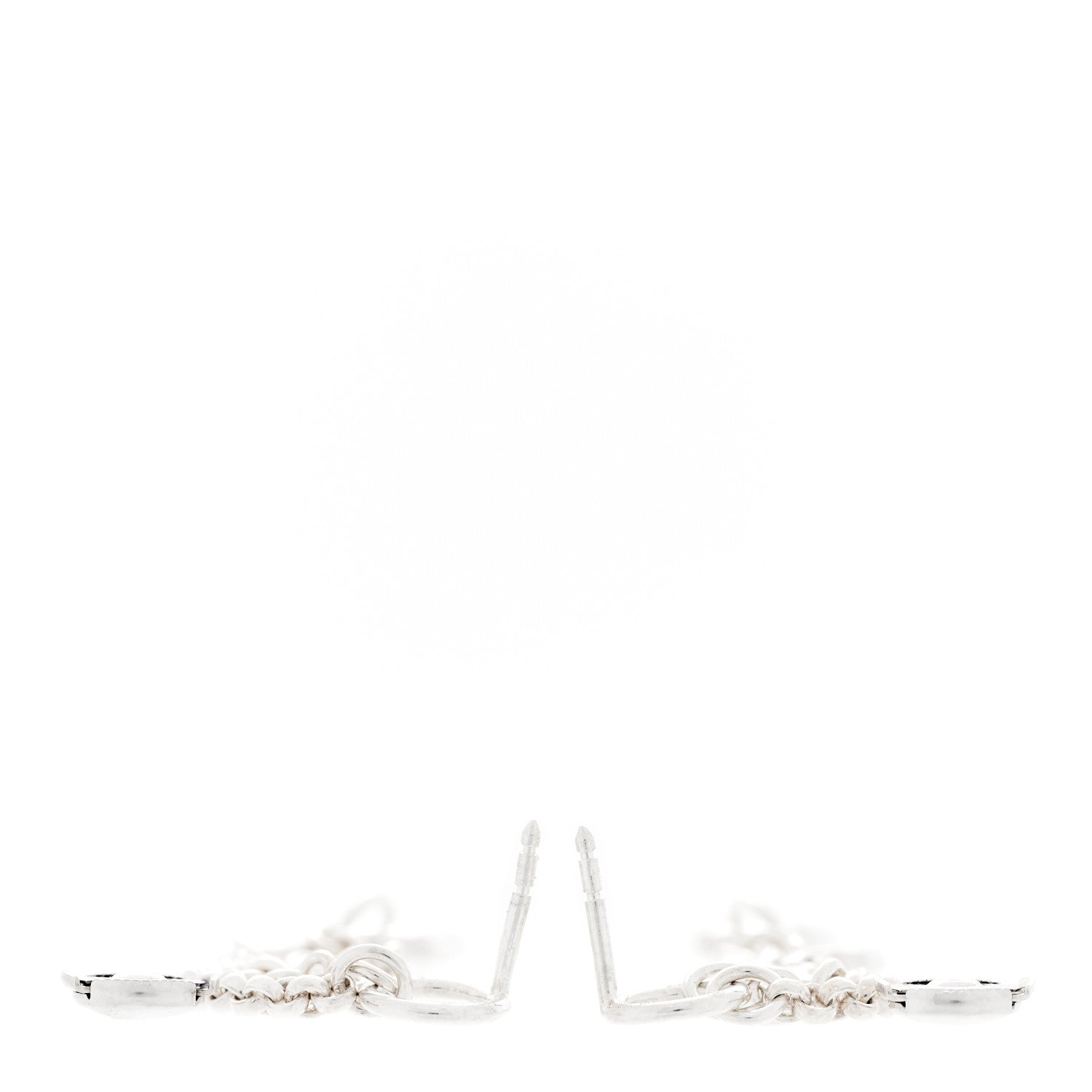 Hermes Sterling Silver PM Farandole Earrings 3 of 6