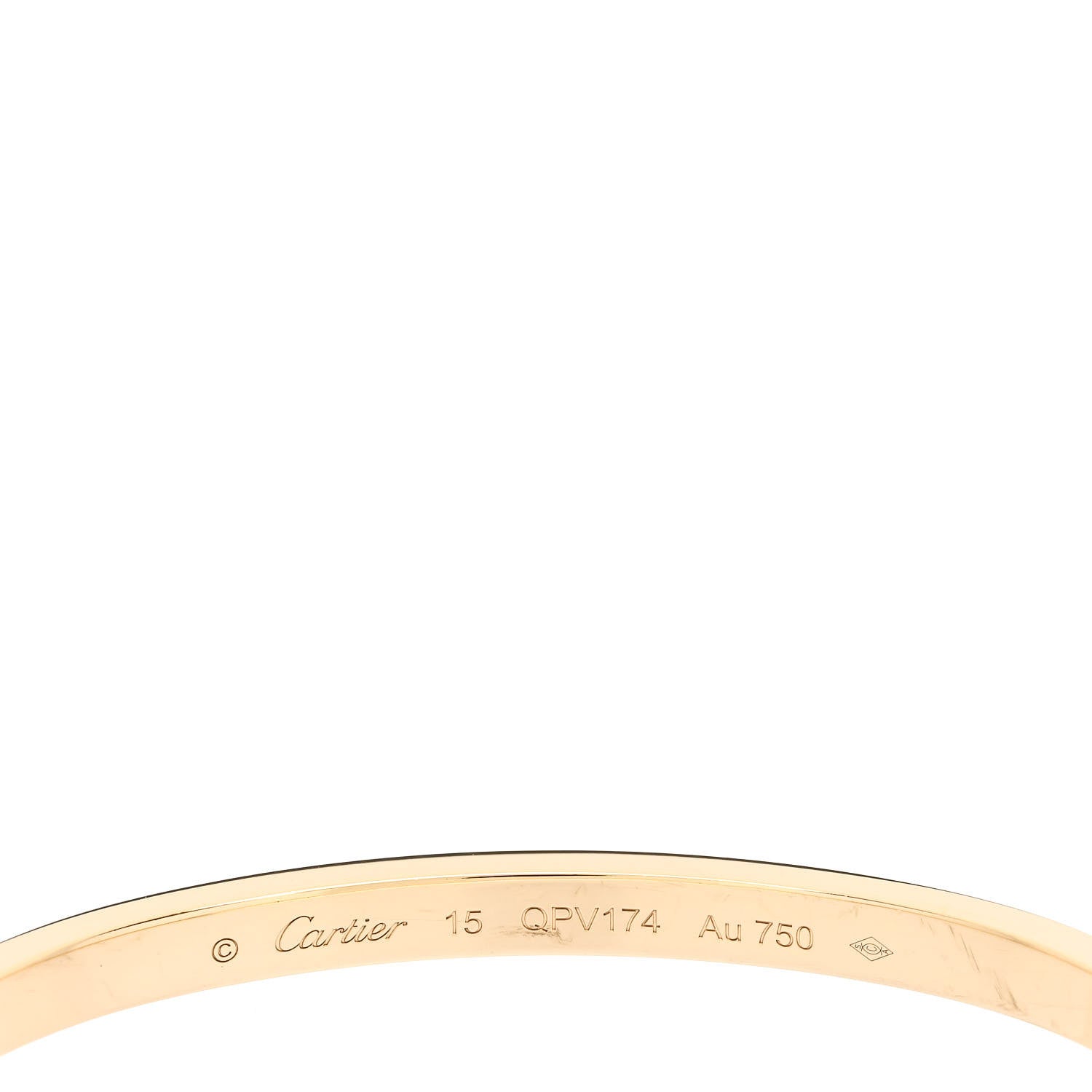 Cartier 18K Yellow Gold Small LOVE Bracelet 15 4 of 5