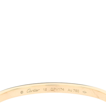 Cartier 18K Yellow Gold Small LOVE Bracelet 15 4 of 5