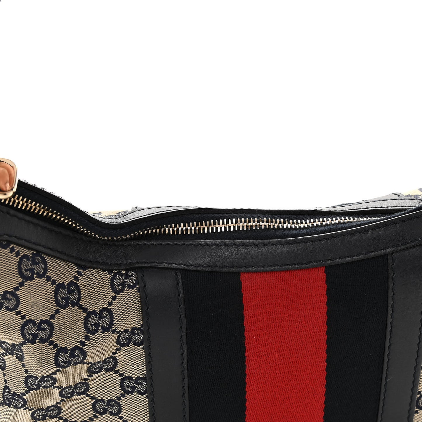 Monogram Vintage Web Medium Hobo Navy