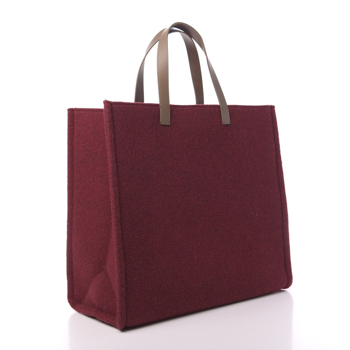 Felt Shopping Tote Red