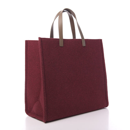 Fendi Felt Shopping Tote Red 3 of 10