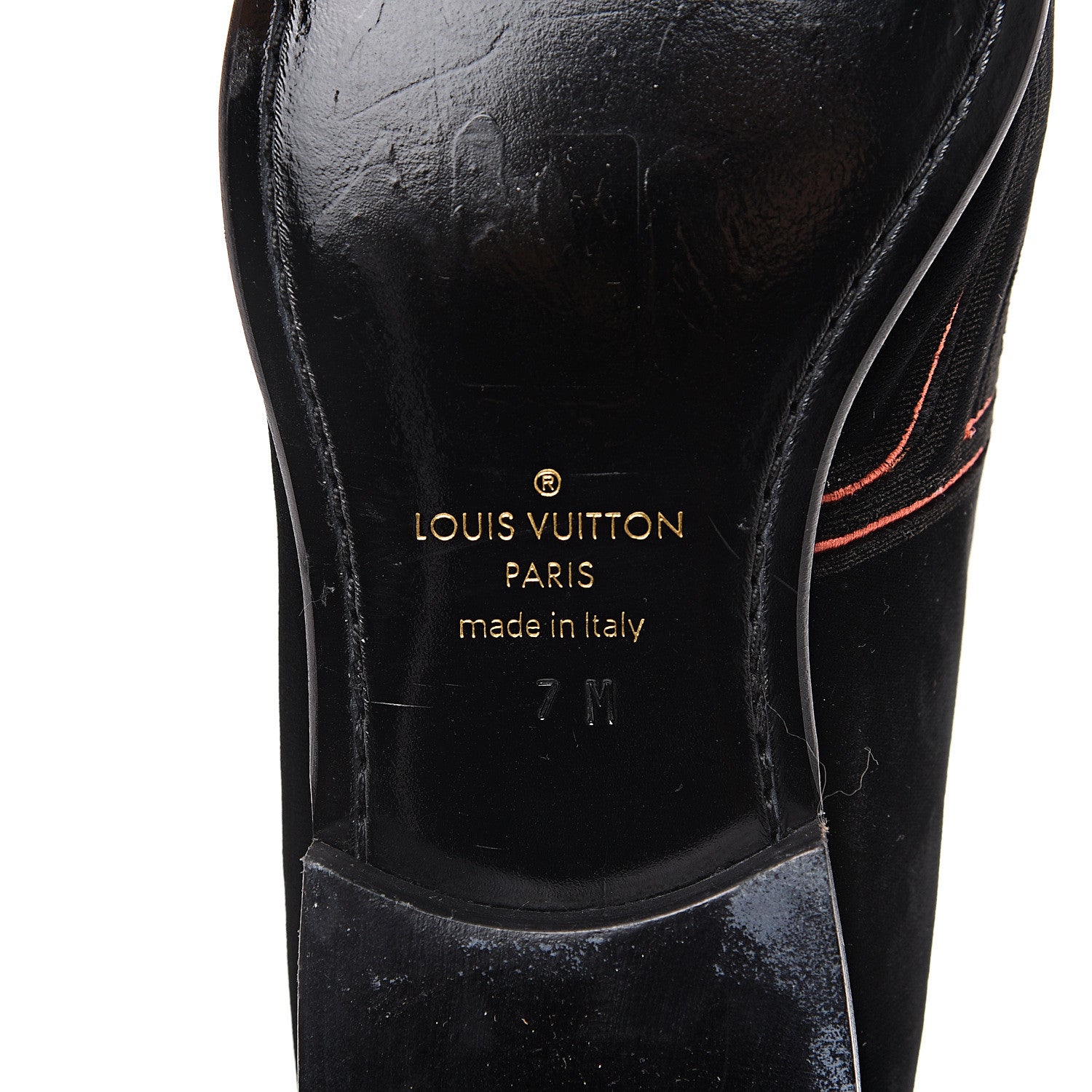 Louis Vuitton Velvet Upside Down Auteuil Slipper 7 Black 8 of 10