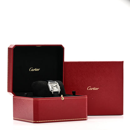 Cartier Stainless Steel Alligator 27.5mm Santos Dumont Quartz Watch 5 of 5