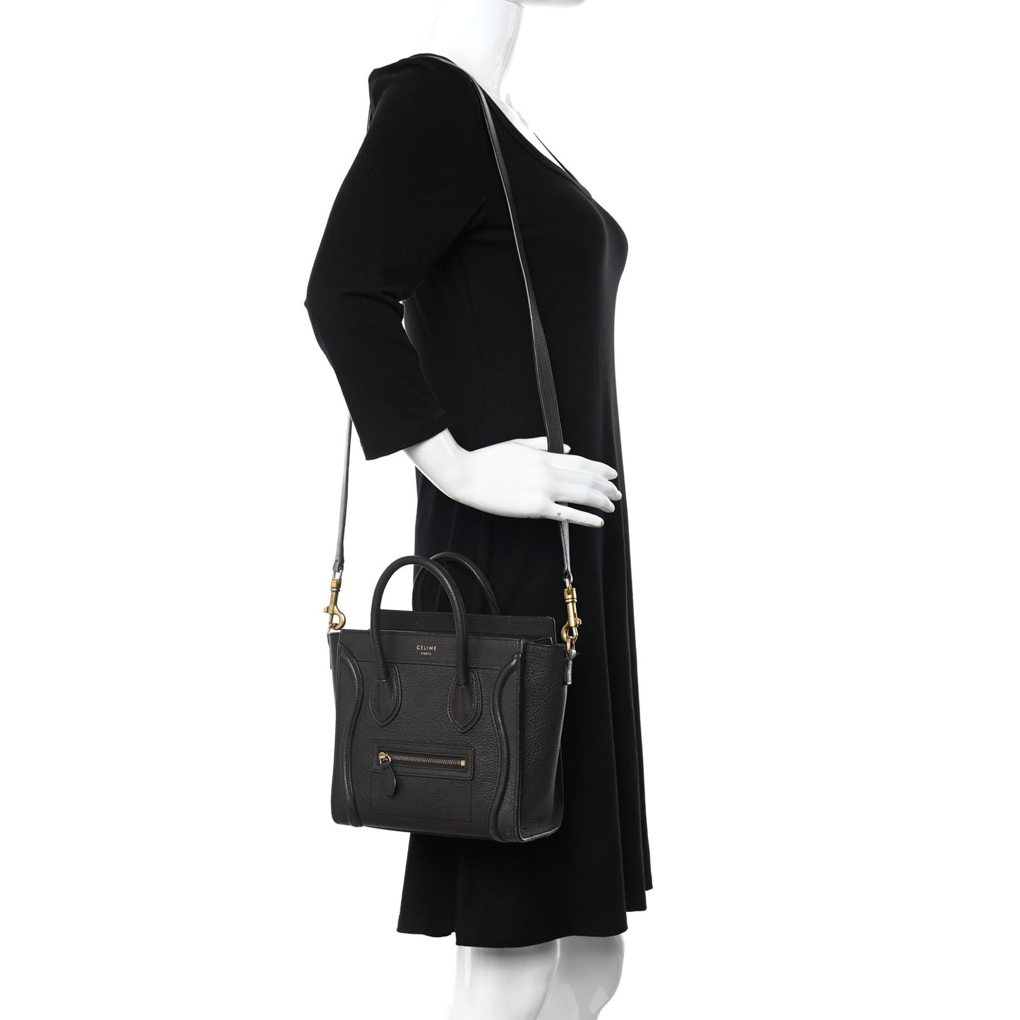 Goatskin Nano Luggage Dark Taupe