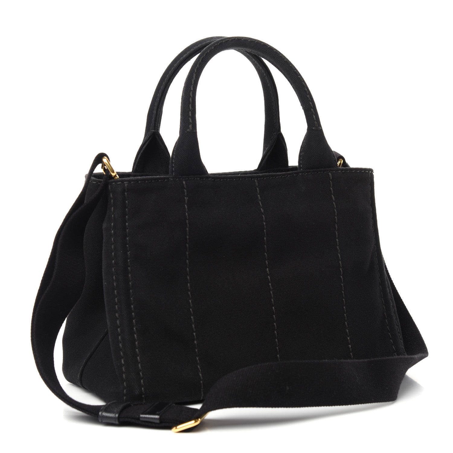 Prada Canapa Small Logo Tote Black 3 of 11