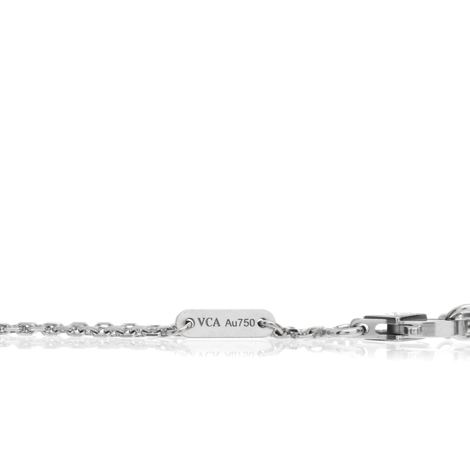 Van Cleef & Arpels 18K White Gold Turquoise Sweet Alhambra Butterfly Bracelet 4 of 5