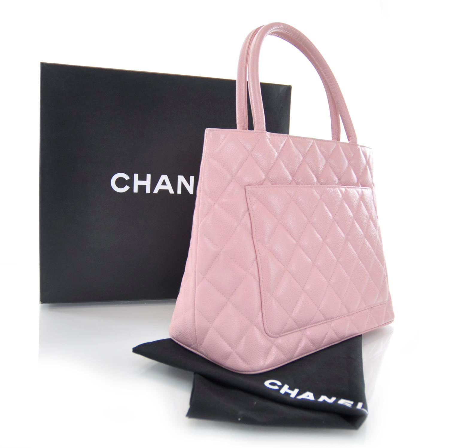 Chanel Caviar Medallion Tote Pink 3 of 8