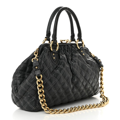 Marc Jacobs Calfskin Quilted Stam Dark Grey 3 of 13