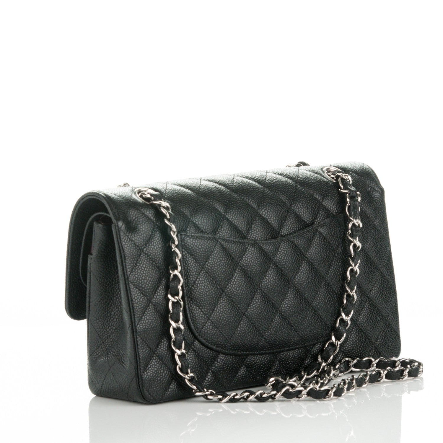 Chanel Caviar Quilted Medium Double Flap Black 3 of 8