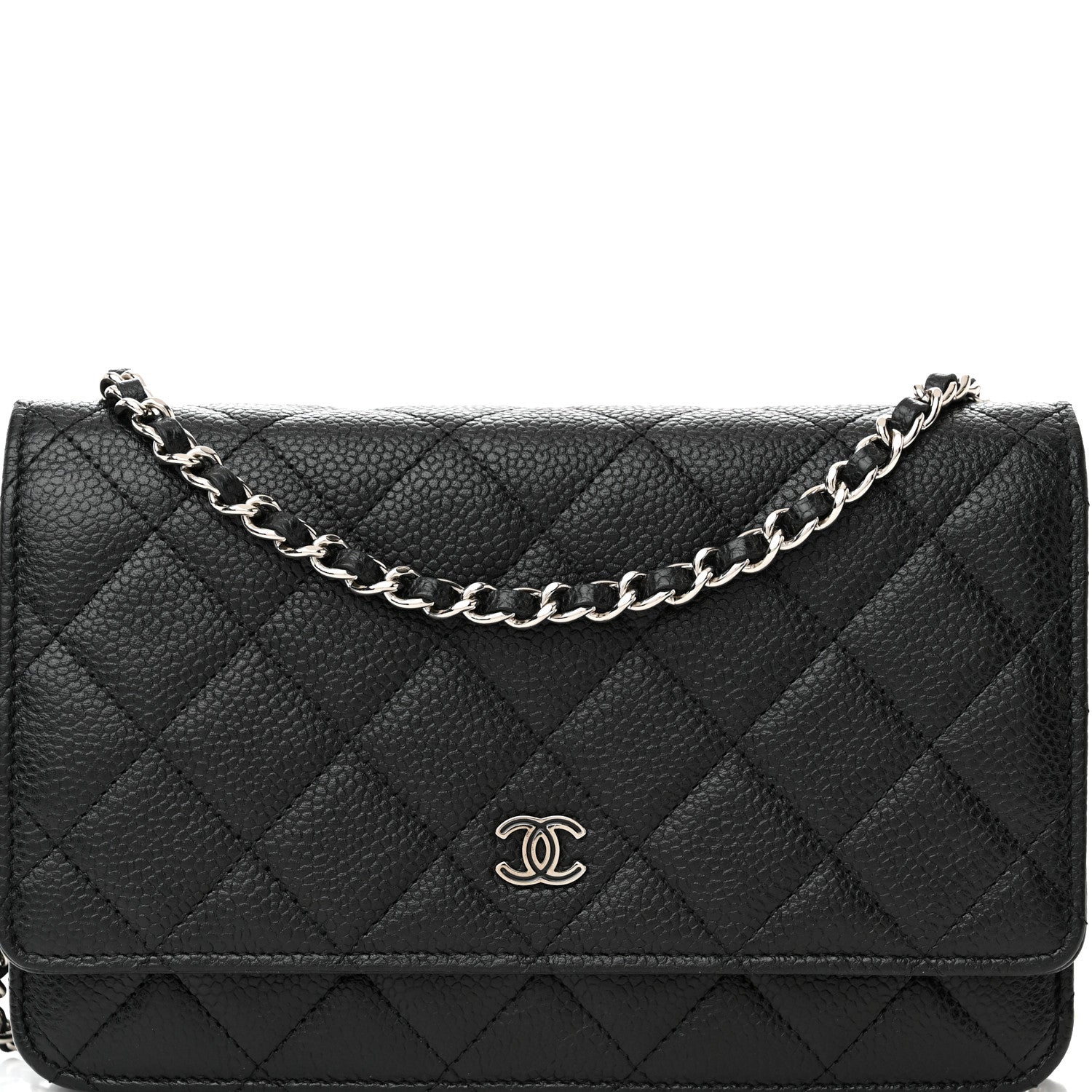 Chanel Caviar Quilted Wallet on Chain WOC Black 9 of 13