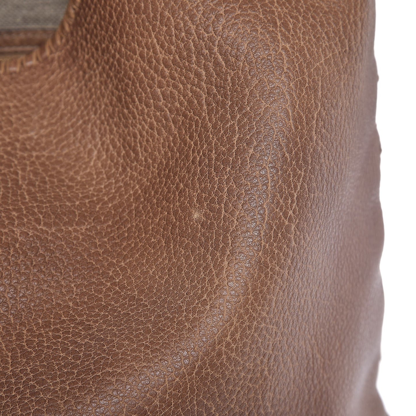 Pebbled Calfskin Large New Jackie Shoulder Bag Maple Brown