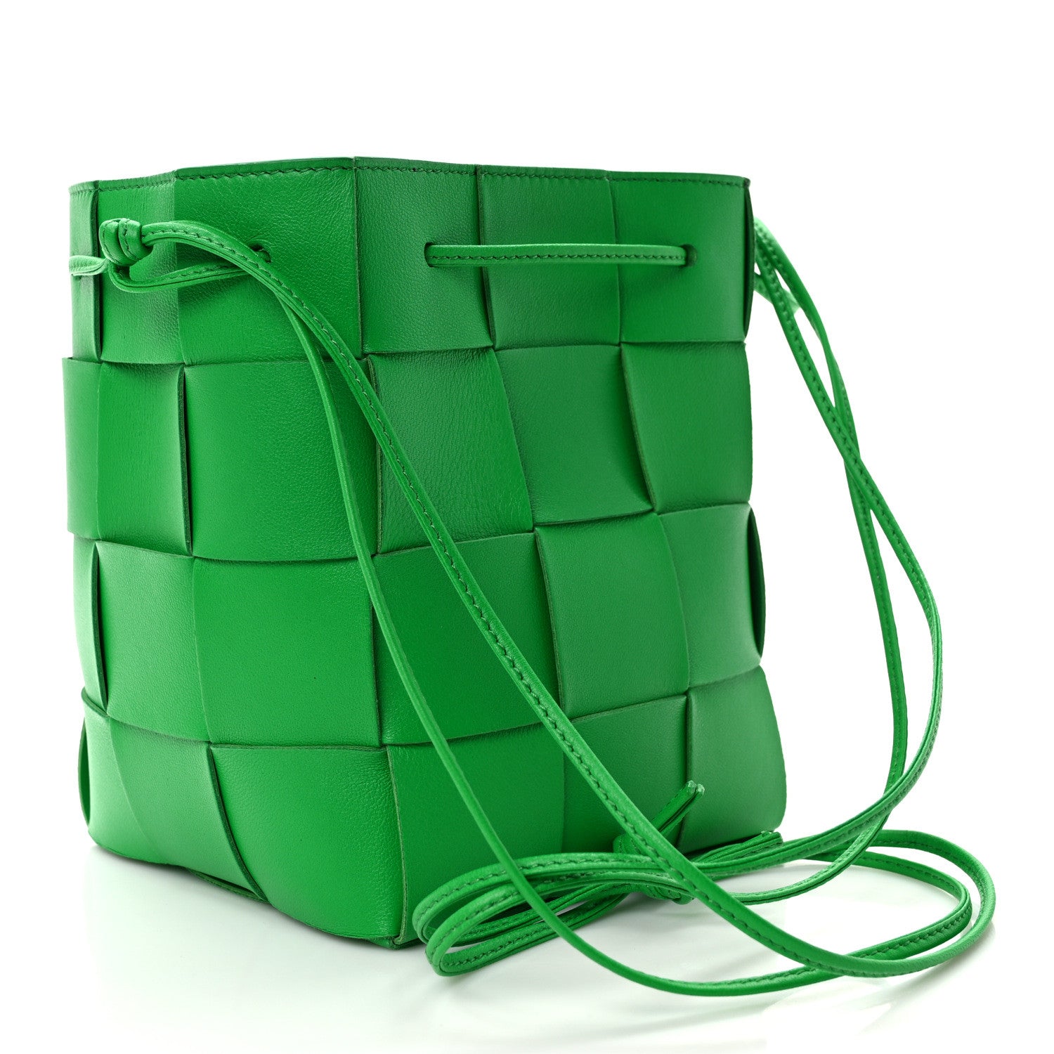 Bottega Veneta Nappa Maxi Intrecciato Small Cassette Bucket Bag Parakeet 3 of 8