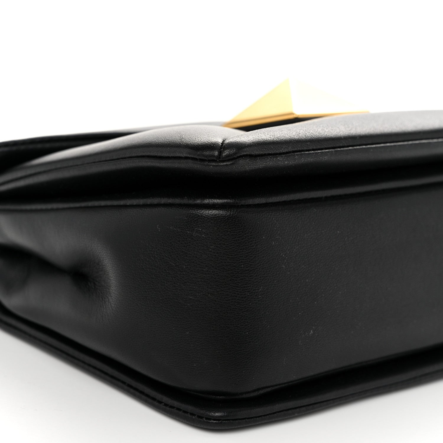 Valentino Garavani Nappa One Stud Chain Clutch Black 8 of 10