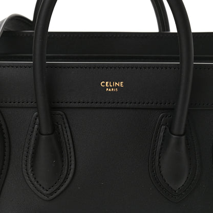 Celine Smooth Calfskin Nano Luggage Black 8 of 11