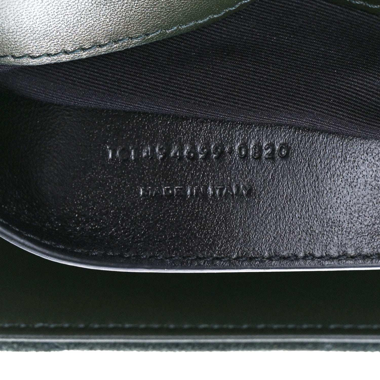 Saint Laurent Suede Calfskin Y Quilted Monogram Small Loulou Chain Satchel Green 8 of 12