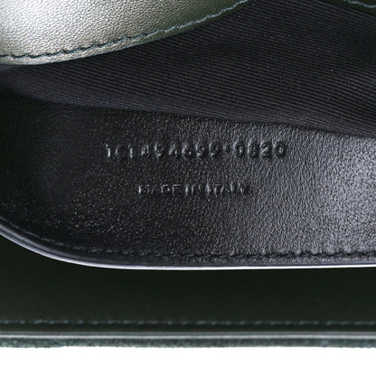 Saint Laurent Suede Calfskin Y Quilted Monogram Small Loulou Chain Satchel Green 8 of 12