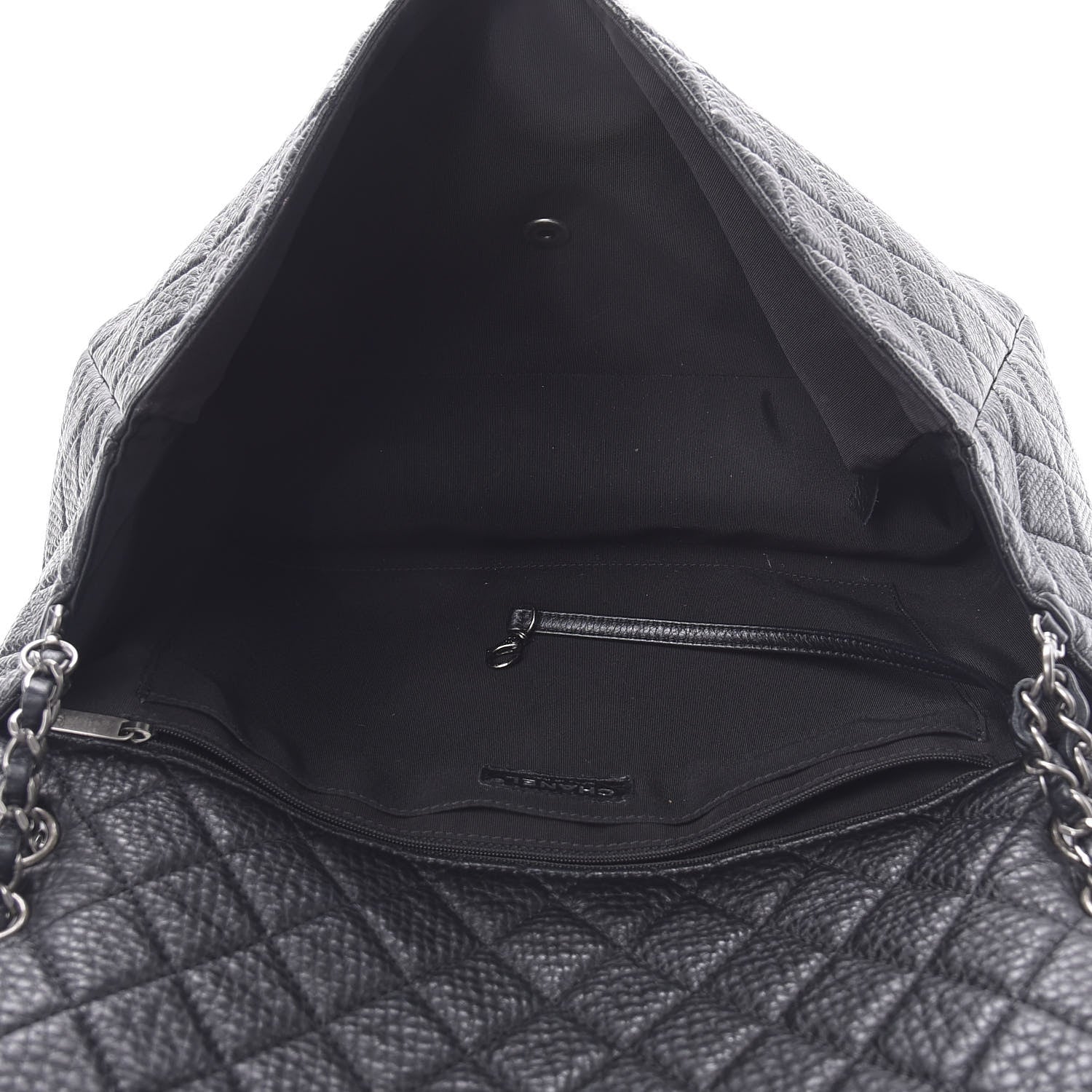 Chanel Calfskin Quilted XXL Travel Flap Bag Black 5 of 12